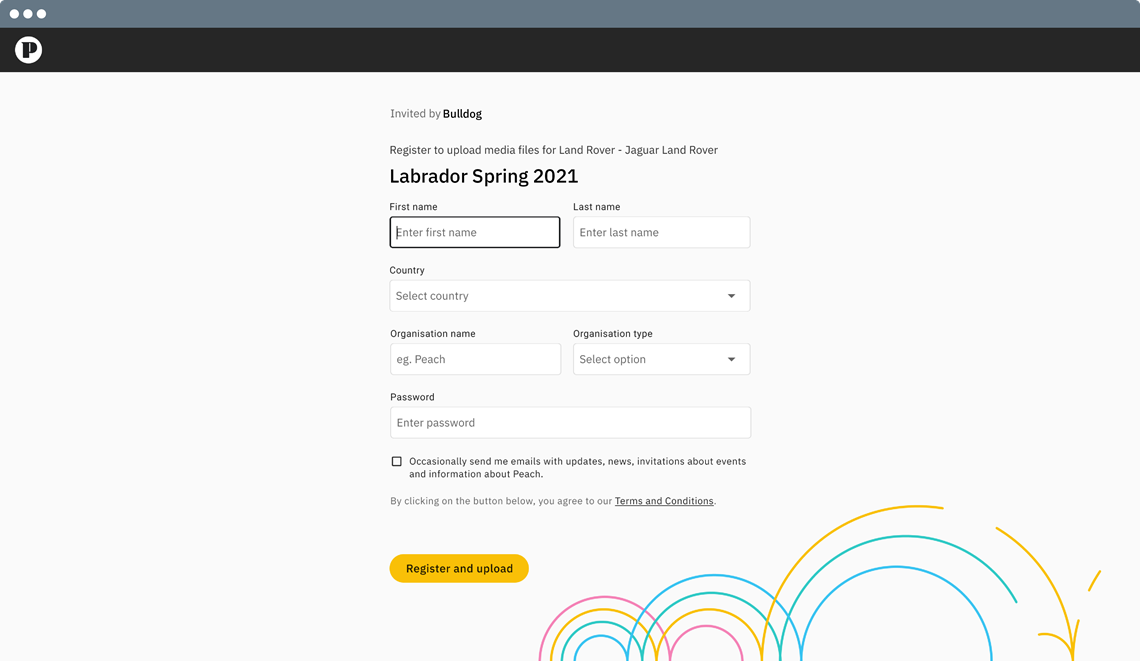 Screenshot: Invite new user into your campaign
