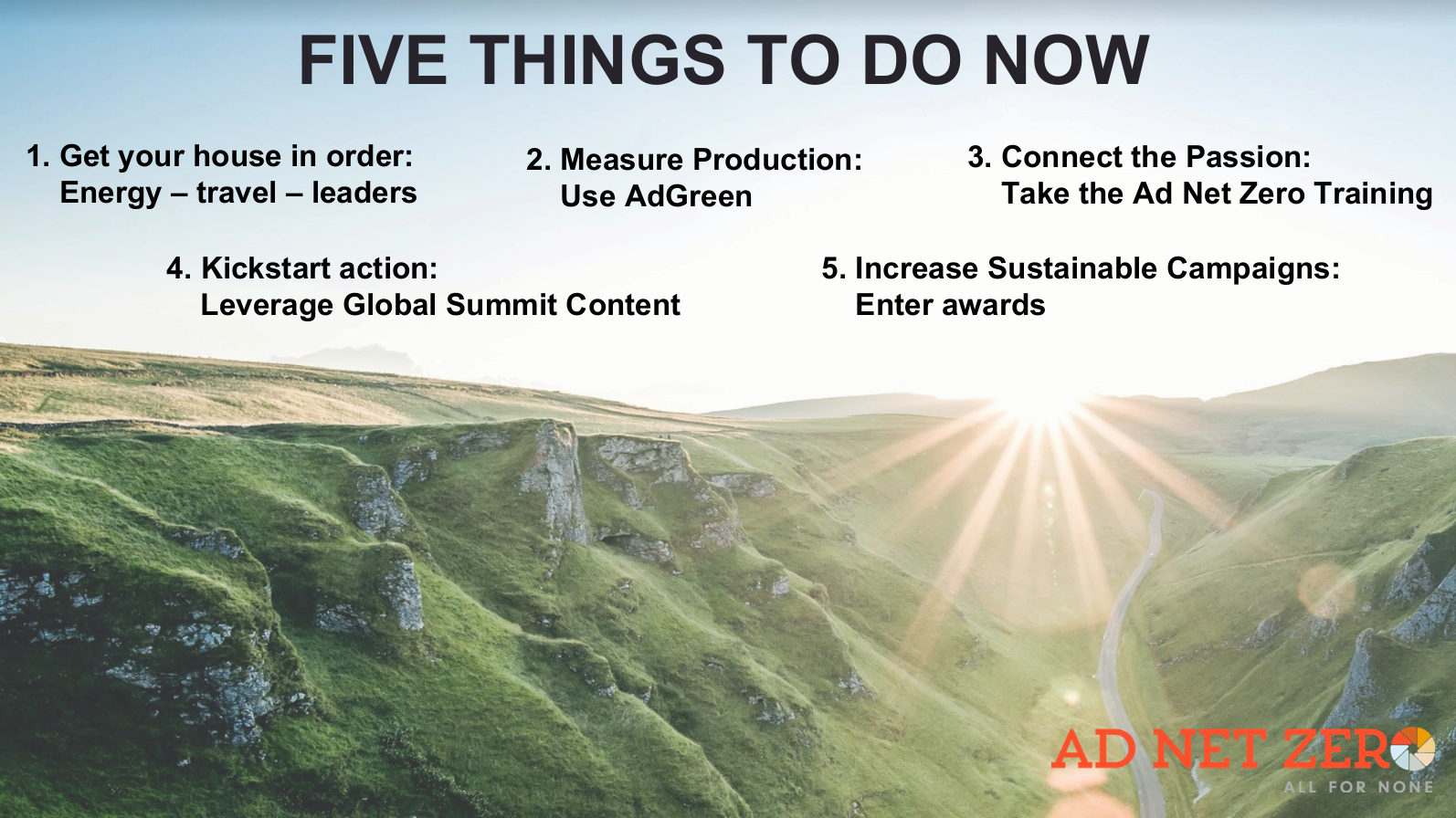 Ad Net Zero 5 things to do now